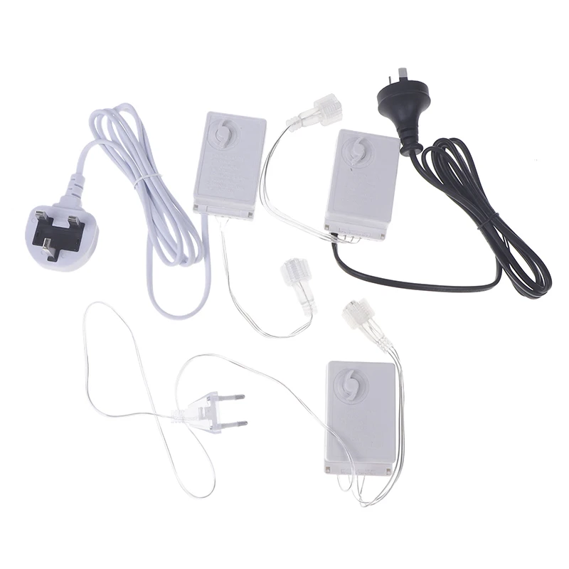 AU EU UK LED Plug Dimmer 8 Modes EK-04 Knob Controller Bright Curtain Icicle Lamp String Lights Waterproof Constant Brightness