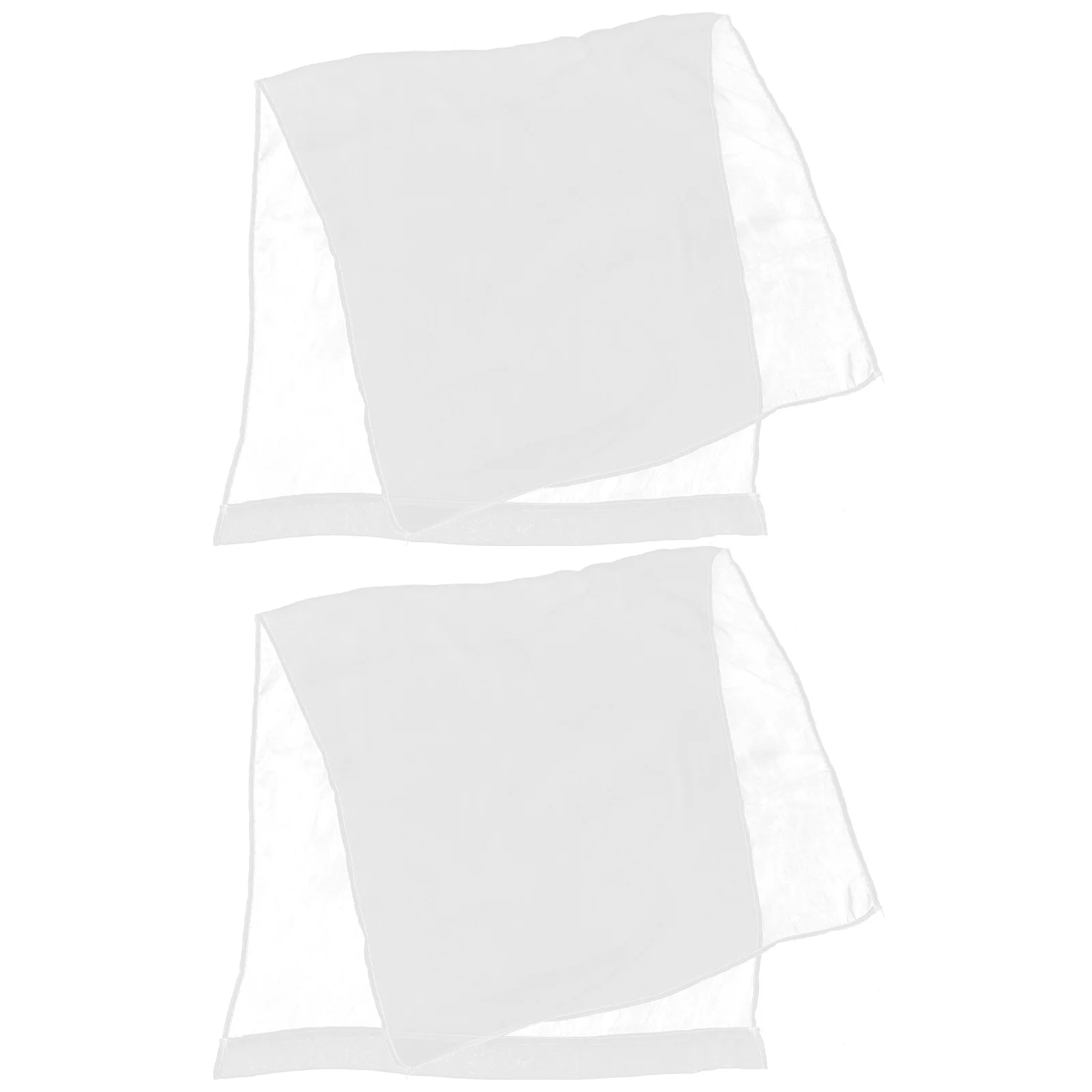 

Alipis 2pcs White Polyester Sheer Curtains for Bedroom Window Decor Elegant Drapery Panel Clear Home Household Drape