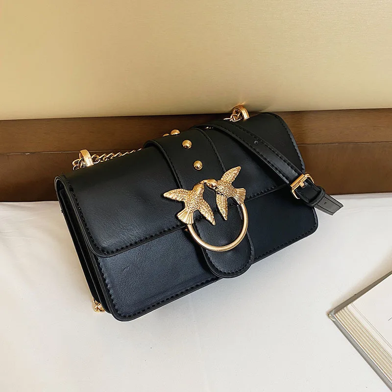 

2025 Новая модная маленькая квадратная сумка - женская сумка через плечо/цепочка на плечо, элегантная повседневная сумка для повседневного использования и работы