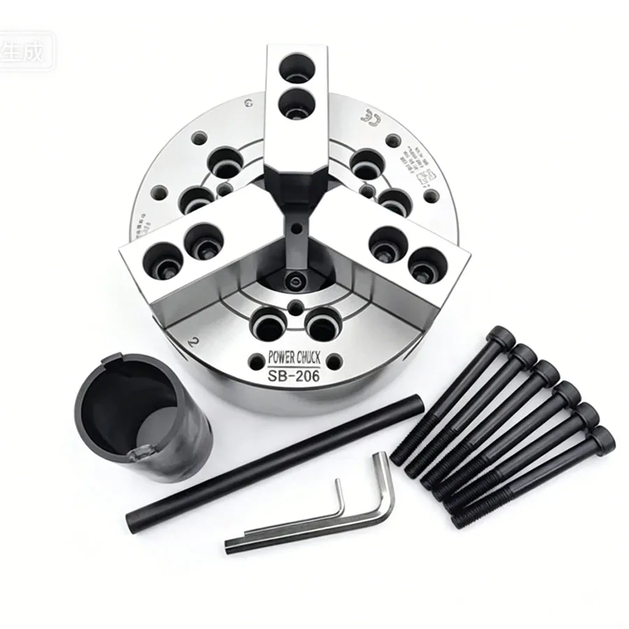 Standard hollow hydraulic chuck, three jaw chuck, hydraulic power chuck, 6-inch, 8-inch, 1012 inch lathe chuck