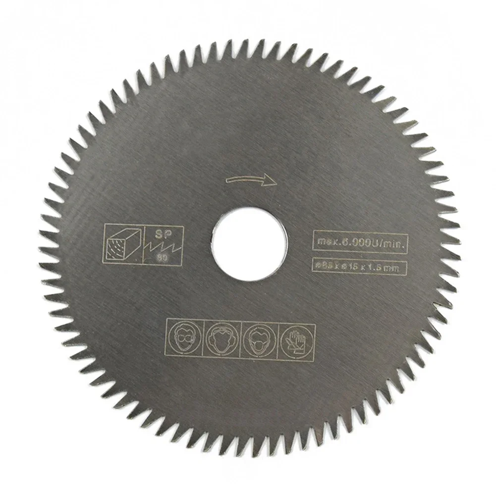 1pc 85mm Circular Saw Blade Cutting Disc 10mm Bore 80Teeth Hard Alloy Blade For Wood Plastic PCB Board Cutting Tool