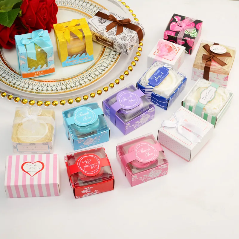 10PCS Mini Soap Box Opening Event Wedding Tie Hand Small Gift