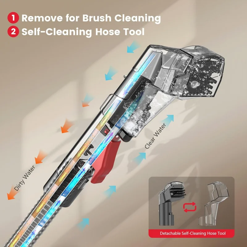 NEW1-휴대용 카펫 및 가구 청소기, 15Kpa 강력 흡입 스팟 클리너 (소파, 자동차 시트, 애완동물 얼룩, 러그용) – 딥 클리닝