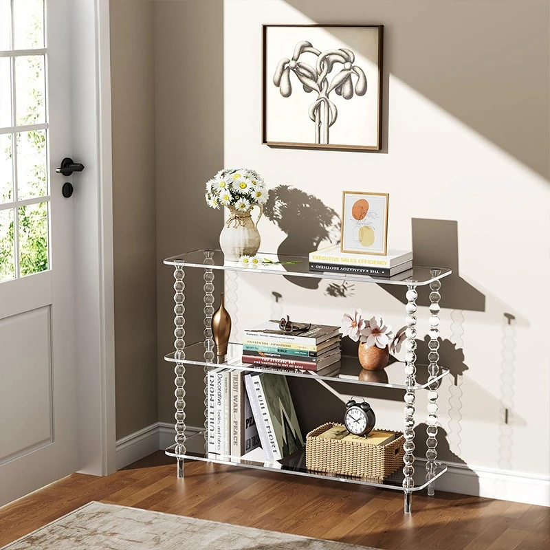 Cross-border acrylic transparent entrance table modern simple villa model room corridor aisle decoration table