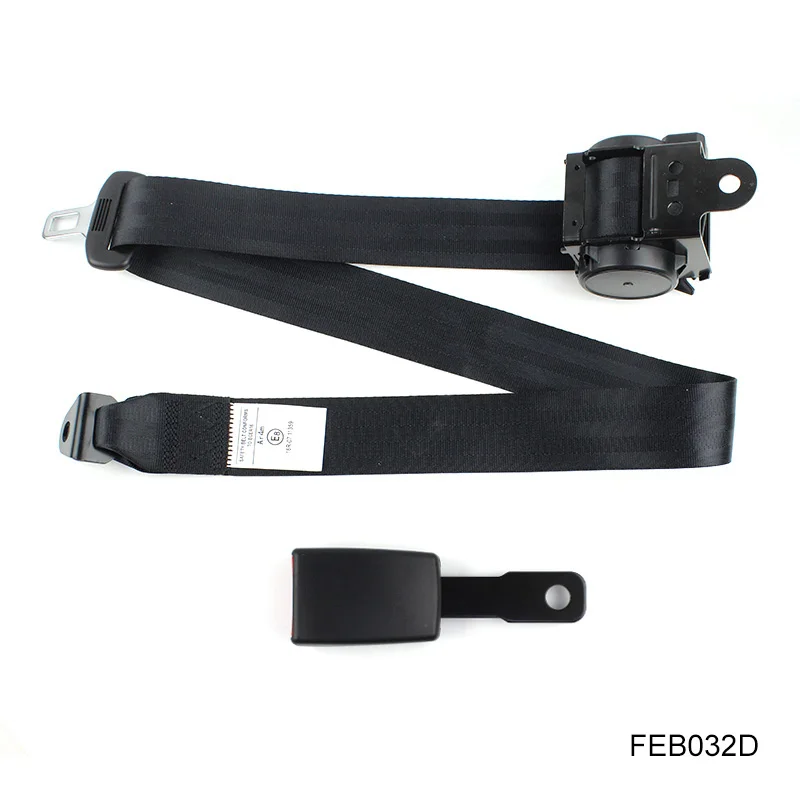 

New Design Reverse Retractor Black Color Three Point Car ELR Safety Seat Belt FEB032