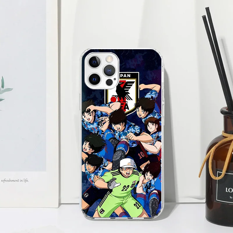 Captain Tsubasa Anime Phone Case For Iphone 16 15 14 13 Pro Max 12 Mini 11 X Xr Xs 7 Plus 8 + Se 2020 Art Fundas Back Cover