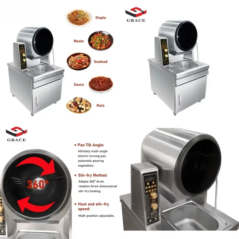Smart Robot Cooker for Hotel Fried Rice Wok Gas Automatic Cooking Machine Intelligent Cooking Robot for Restaurant