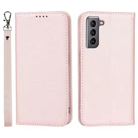 Magnetic Glitter Silk Leather Case For Samsung Galaxy S22 S21 S20 Ultra S10 Plus A52 A82 5G Luxury Wallet Flip Cover Shockproof