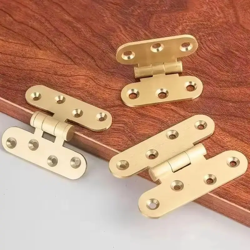 HOT 20PCS Solid Brass Invisible Hidden Furniture Door Hinges Cupboard Wardrobe Closet Cabinet Door Hinges+Screws