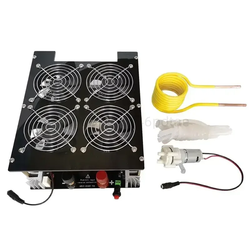 5000W ZVS Induction Heater Induction Heating PCB Board Heating Machine+Coil+Pump+power supply