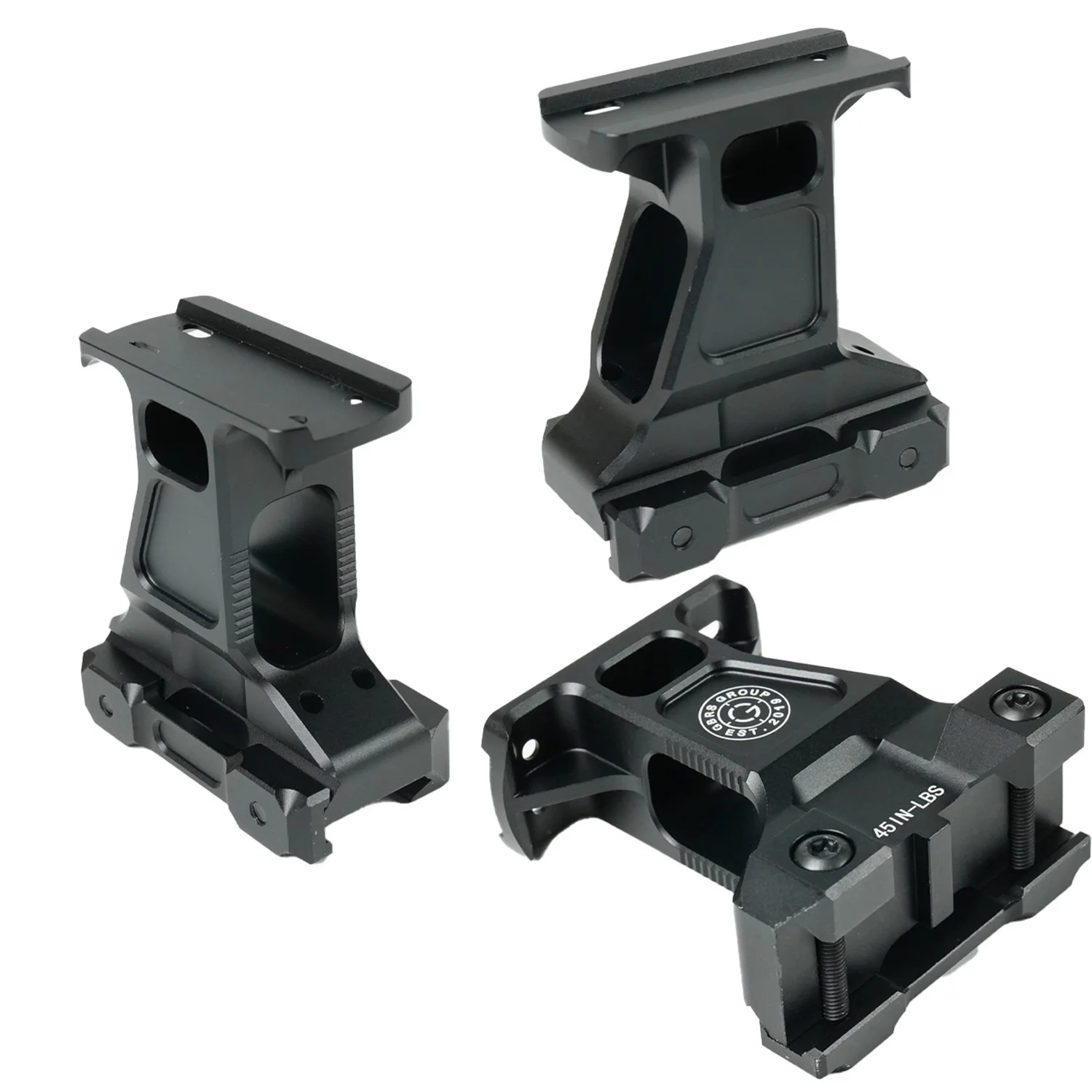 Mira tática de ponto vermelho, montagem de ponto vermelho, aumento de altura, montagem para trilho de 20mm, alumínio, acessórios de caça cnc