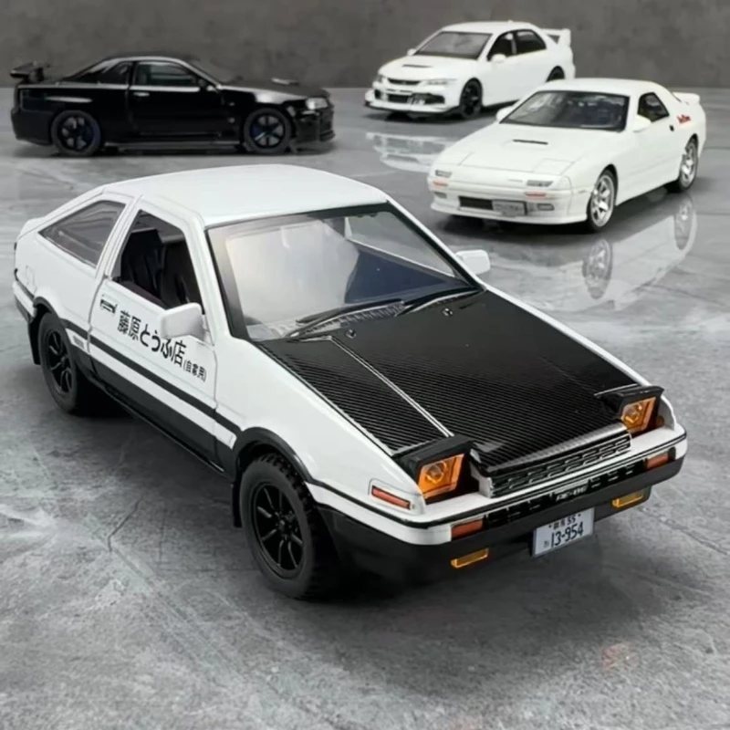 

Начальная модель автомобиля Toyota AE86, литой под давлением металлический сплав, игрушки для мальчиков, автомобили, коллекционные предметы, детская модель автомобиля, подарки на день рождения, детский подарок
