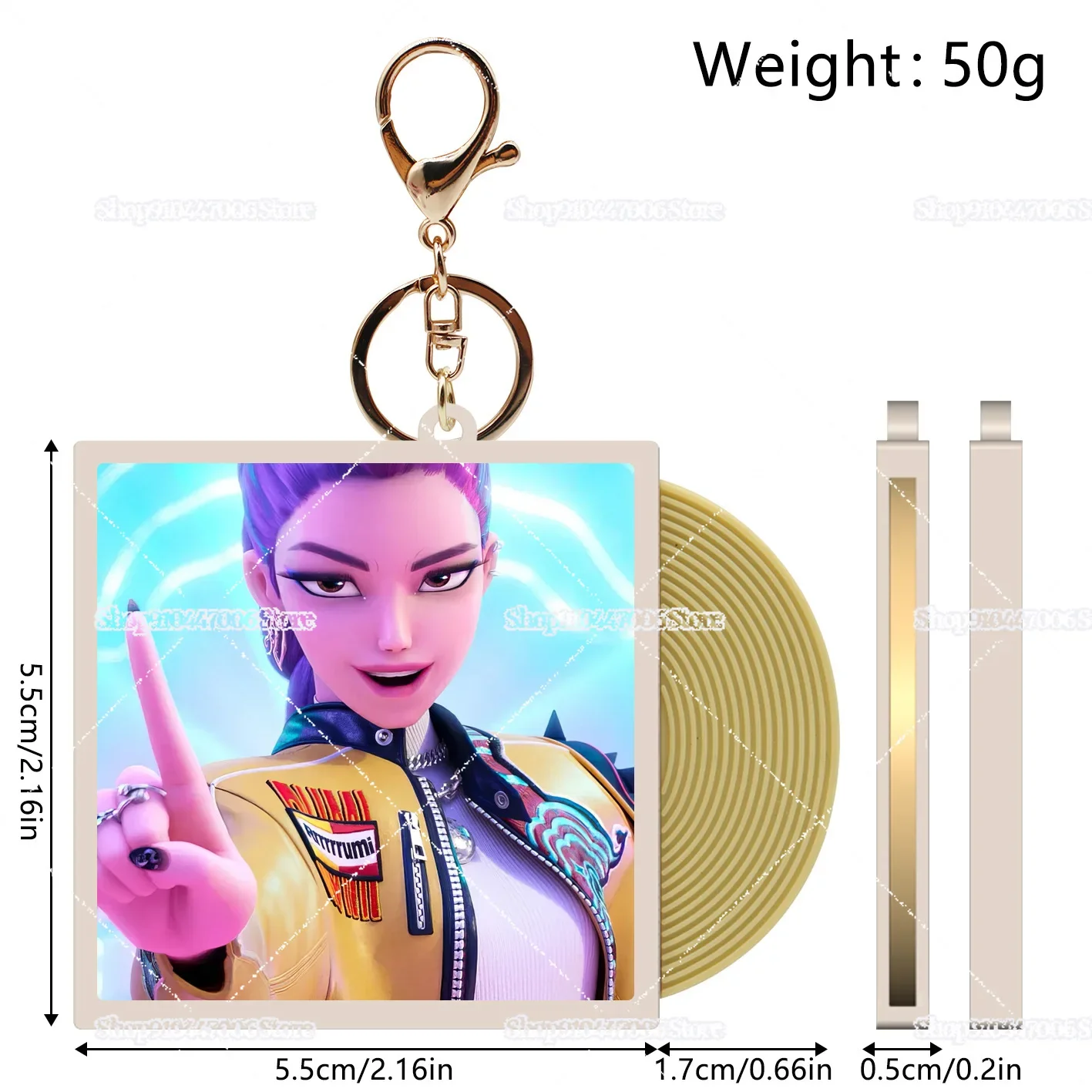 سلاسل المفاتيح أنيمي الطرفية المعبود مجموعة المعلقات حلقات المفاتيح السيارة أنيمي نقل K-POP شيطان الصيادين CD مسجل فينيل