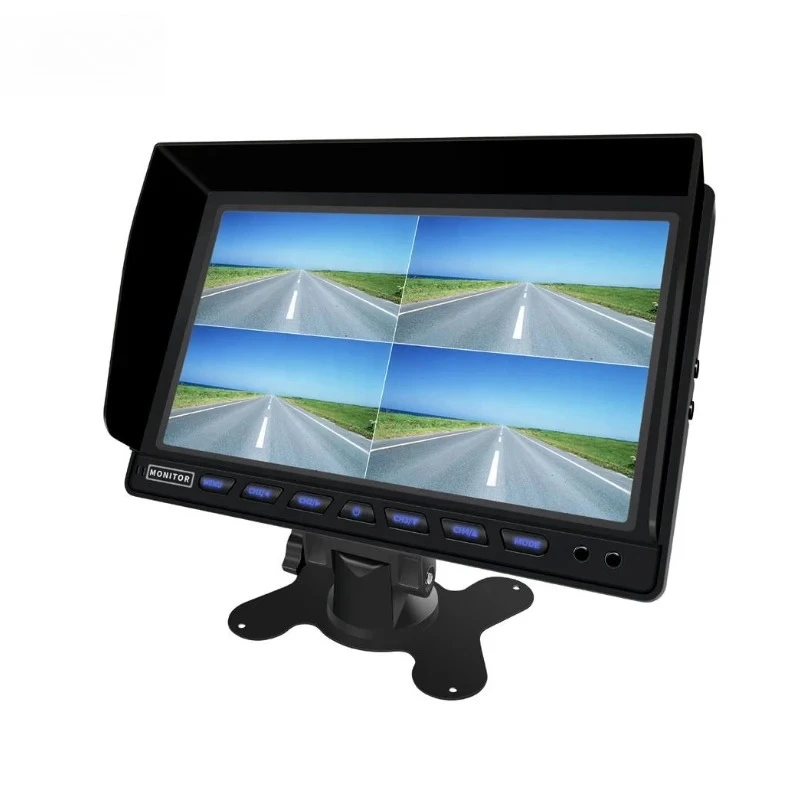 10,1 inch HD AHD back-upcamera met 4/8 kanalen Display Auto TFT LCD-scherm Stand Alone Truck Quad Monitor Bus Head-up Displays