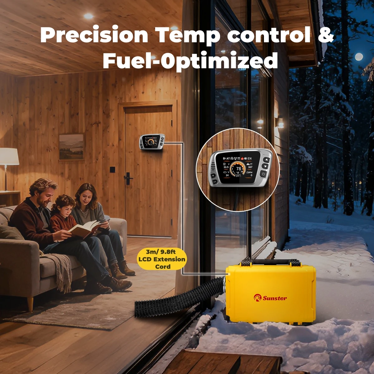 8KW الديزل سخان التوقف 12 فولت/220 فولت صندوق أدوات محمول مع تطبيق بلوتوث ، شاشة الكريستال السائل شاشة سخان الديزل للشاحنات قوارب المنزل RV #6