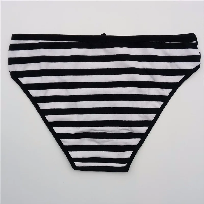 YOUREGINA Striped Woman Underwear Plus Size Seamless Panties Lace Cotton Under Wear Briefs Women Underpants Lingerie 3 pcs/lot