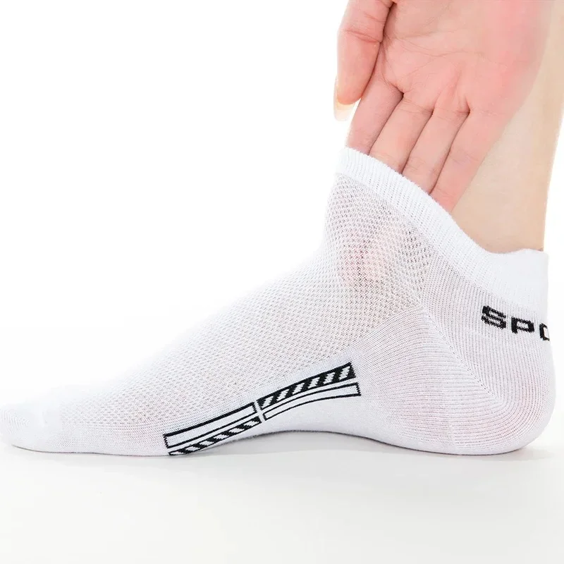 3 Paar Bio-Baumwolle Männer Socken Knöchel atmungsaktive Mesh Sports ocke lässig sportlich Sommer dünn kurz Sokken plus Größe EU36-44