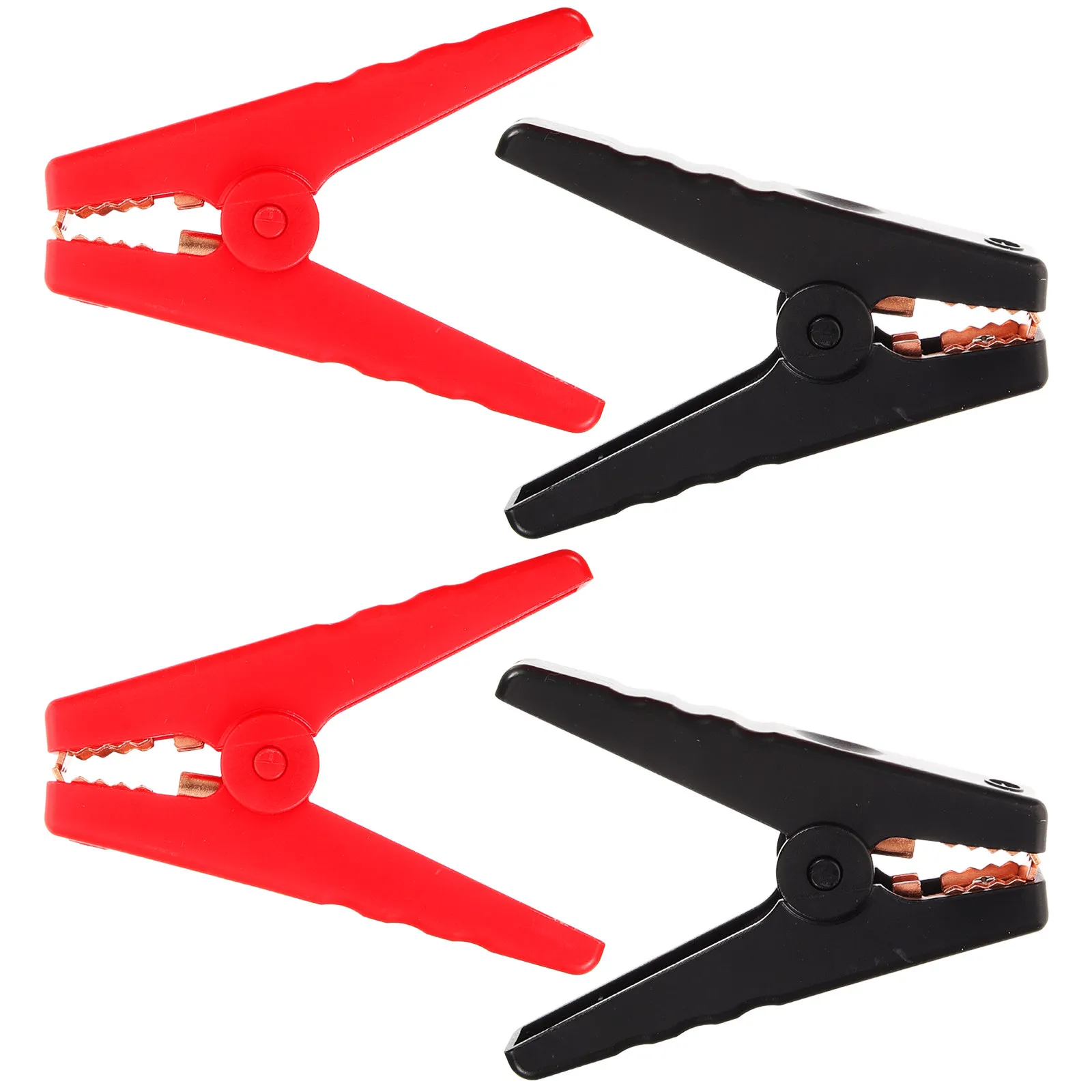 

4Pcs Jumper Cable Clamps Sturdy Copper Battery Clamps Boost Clamp Auto Emergency Jump Starter Cables for Car Vehicle