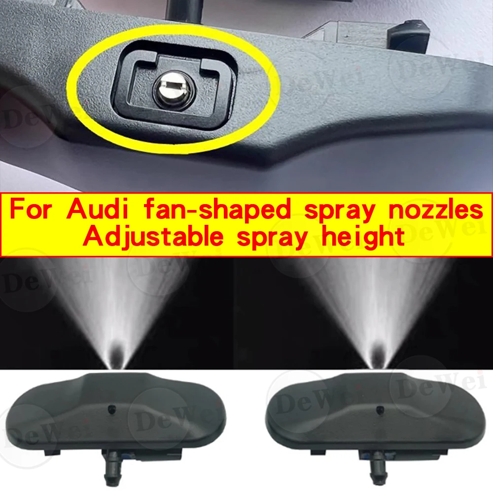 

Water spray nozzle fan-shaped fog windshield wiper wiper nozzle For Audi Q3 Q7 Q5 A1 A3 A4L A5 A8 A6L car accessories