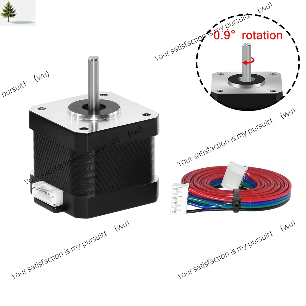 Nema17 stepper motor 17HS4401S-0.9 ° 28N.cm 1.3A 4 lines, suitable for CNC laser engraving machine 3D printer