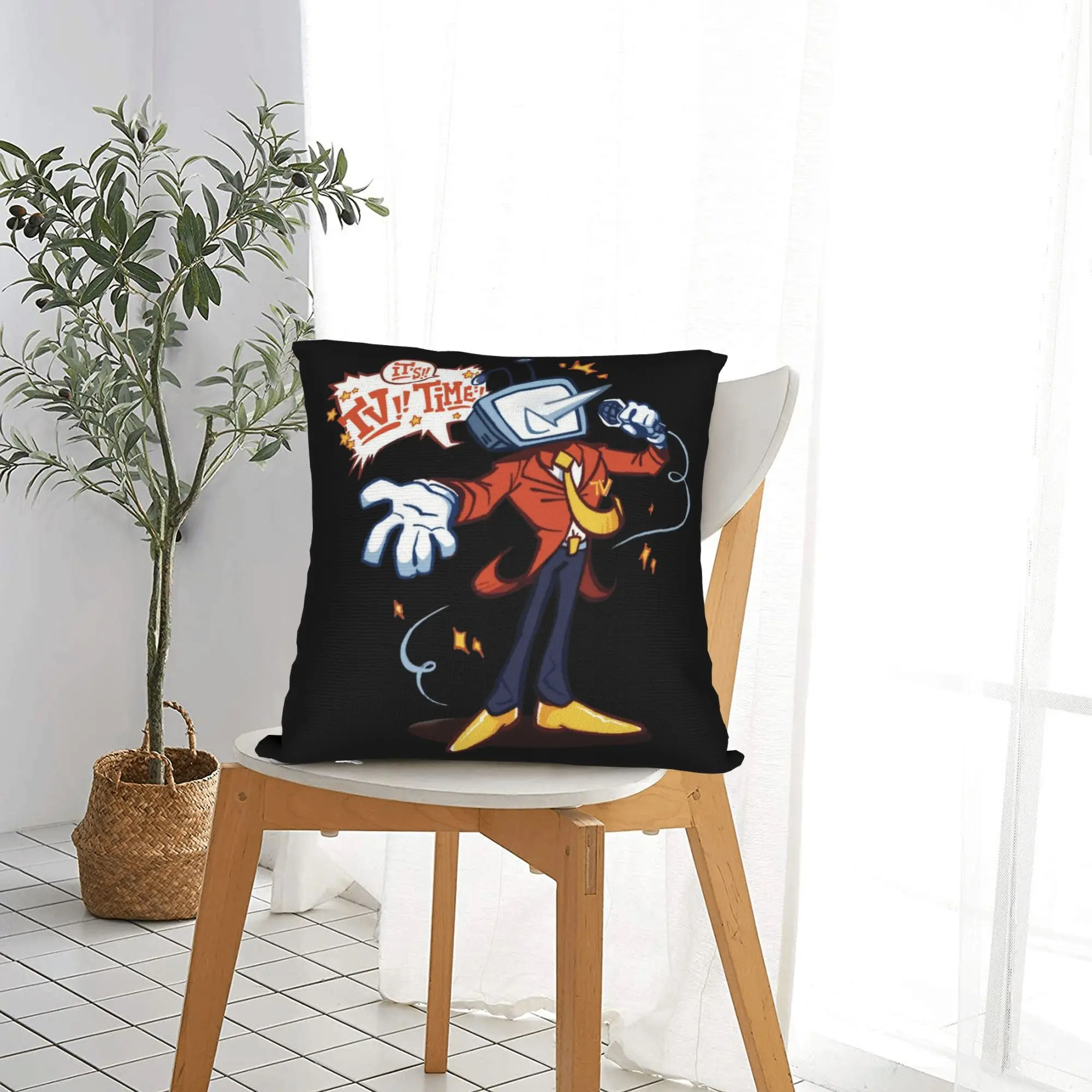 Deltarunes Tenna Pillowcase Printed Cushion Cover Decorative  Pillow Case Cover Car Square