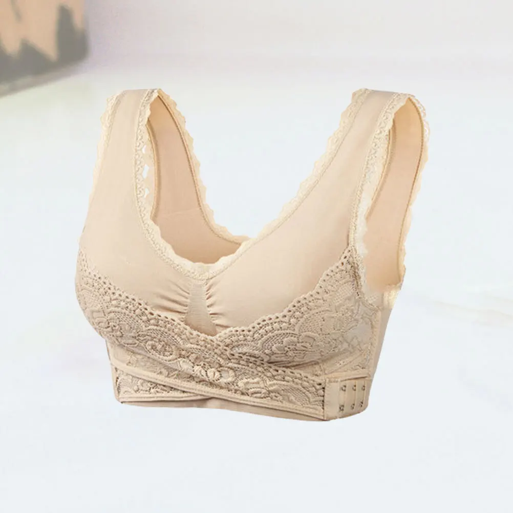 

1Pcs Wireless Seamless Sports Bra Wrapped Chest Strap Breathable Fitness Bra Yoga Camisole for Women Xl Flesh Complexion