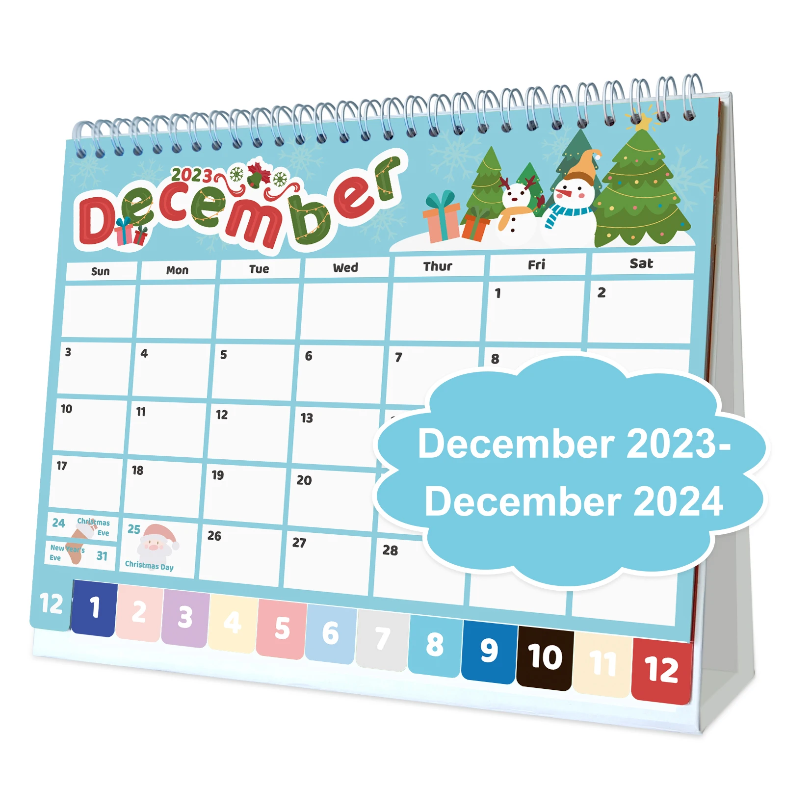 

2024 Desk Calendar Office Accessories Desktop Note Standing Flip Household Supplies Calendars Schedule Plan Book Agen