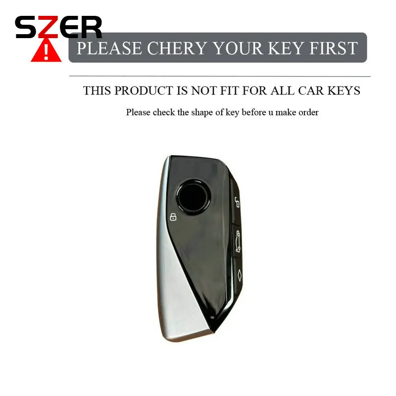 Metal Leather Holder Key Cover Accsesories Car Key Case Keychain For BMW Series 7 735i 740Li X7 X1 U11 2023 I7 G07 LCI XM 2023