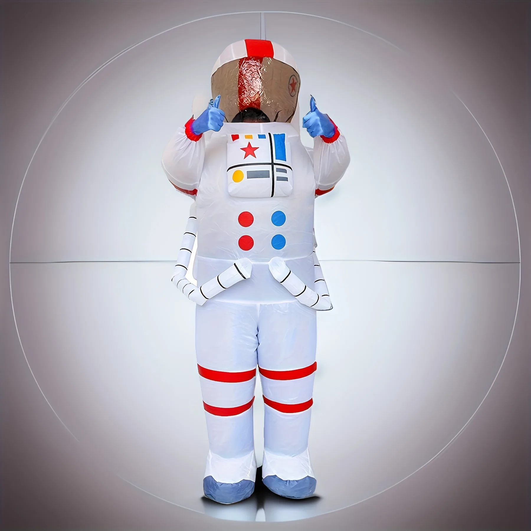 زي رائد فضاء قابل للنفخ، زي ممتع ومبتكر للحفلات، نشاط لعب الأدوار، مجموعة نفخ الهواء، بدلة فضائية للبالغين