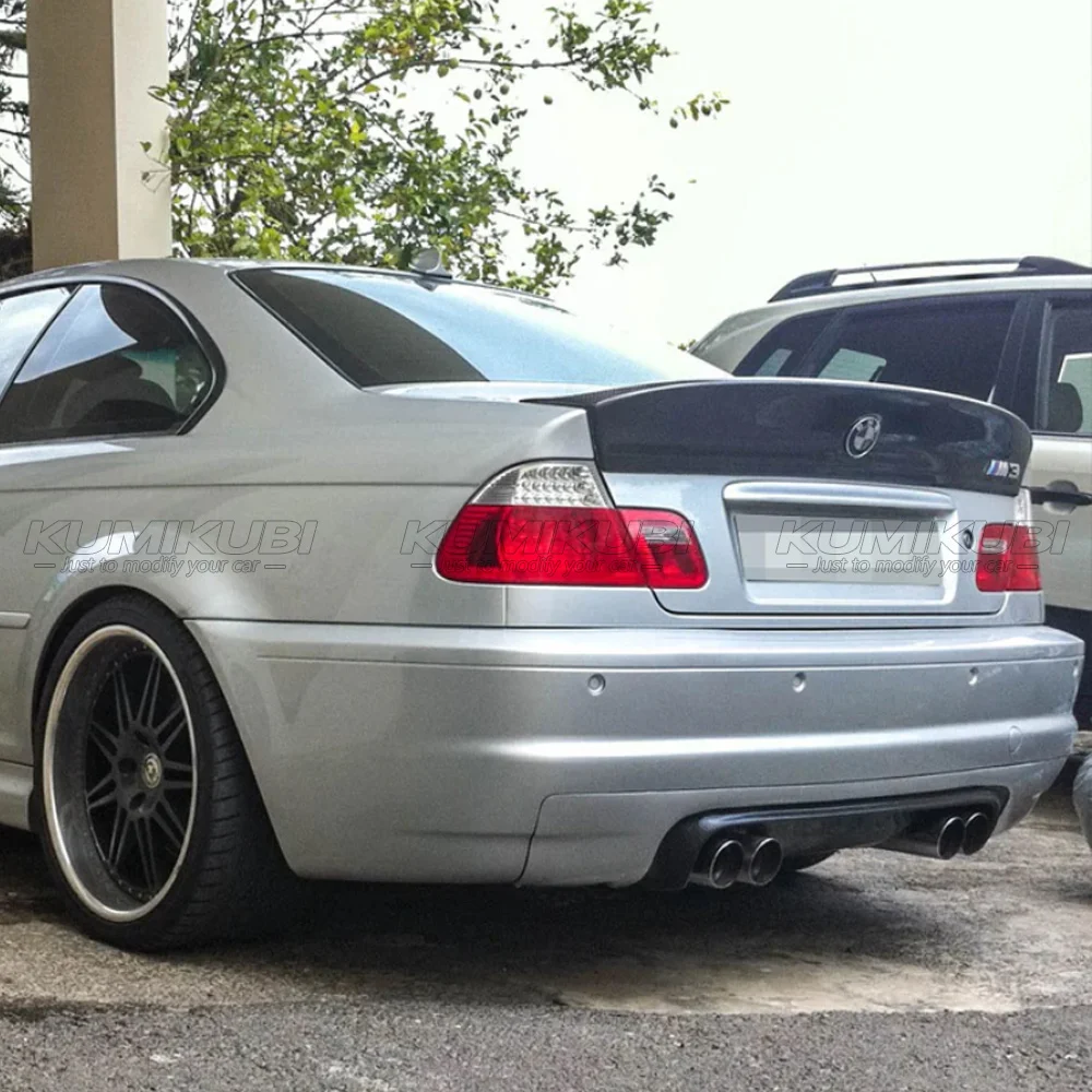 High Quality Car Rear Trunk Boot Lip Spoiler Wing Lid Extension For BMW E46 Sedan 1999-2006 Rear Spoiler Extension CSL Style