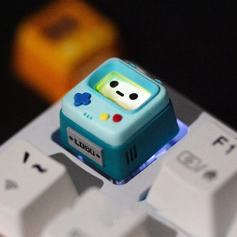 Retro Game Console Artisan Keycaps for Mechanical Keyboard Custom Gaming Keycap Light Transmission Cute Personalized Accessory
