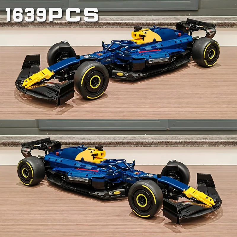 

1639 шт. MOC 42206 технический RB20 супер гоночный автомобиль строительный блок модель кирпичи 1:8 суперкар игрушка для детей подарки на Рождество и день рождения