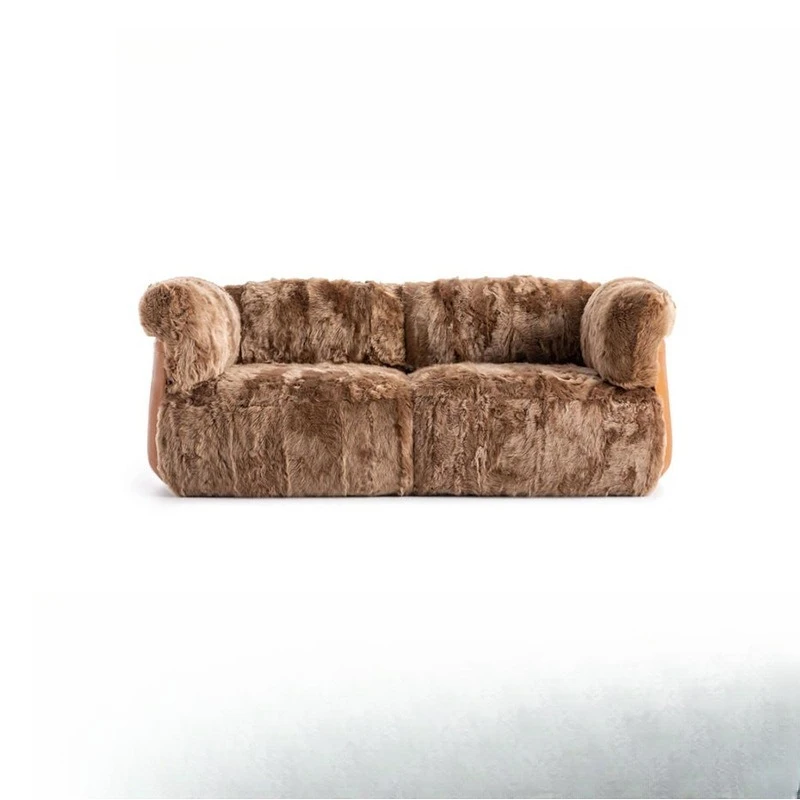 Italian light luxury flannel fabric sofa flocking fabric