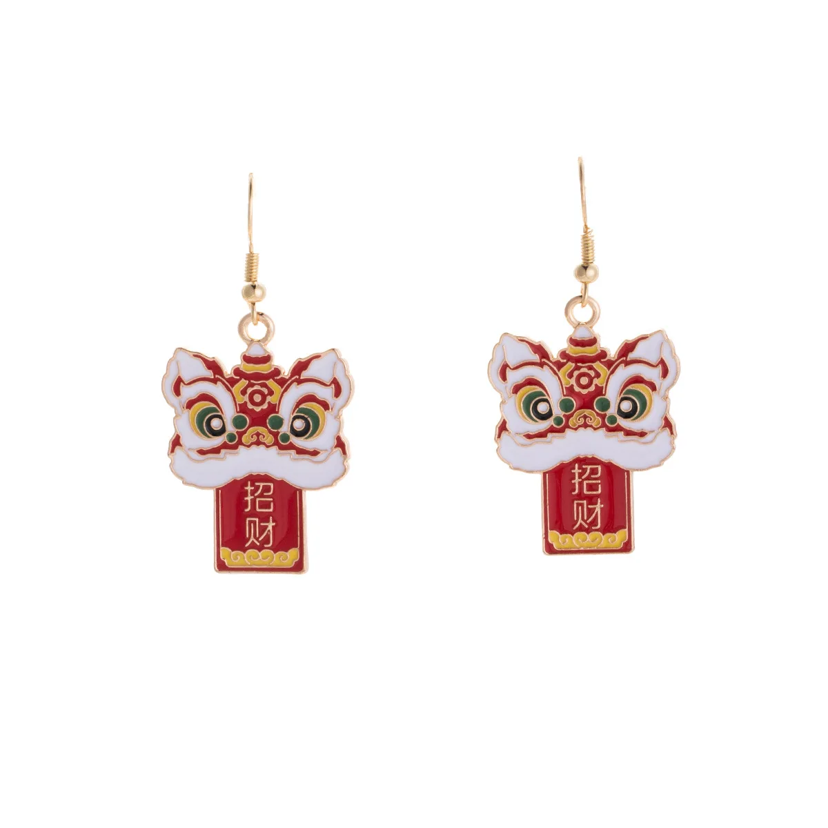 Lucky Cartoon Dragon Pattern Pendant Earrings For Women New Year's Day Ear Accessories Gift for Girlfriend