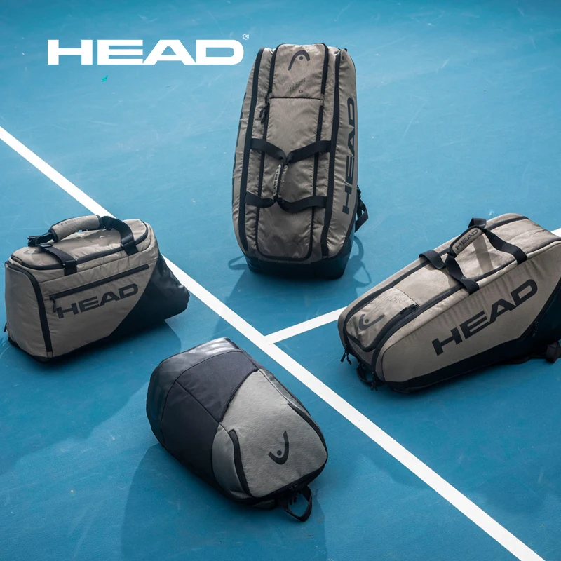 HEAD Tennis Bag Racquet Sport Bag Double Shoulder Court Bag German French Tennis Paddle Bag Large Capacity Badminton Backpack