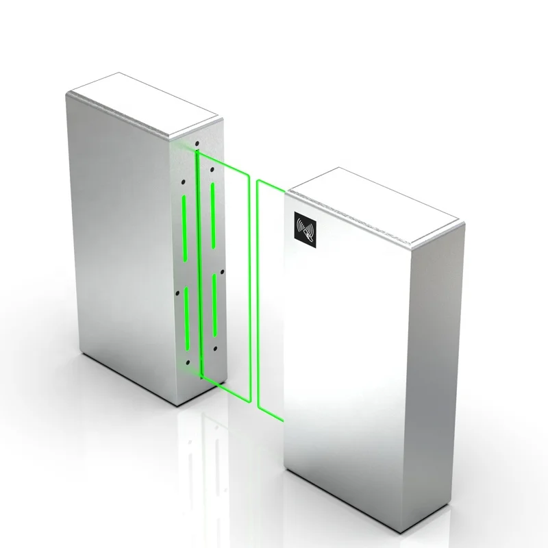 

Face Recognition Controlled Glass Sliding Barrier Advertising Screen Gate