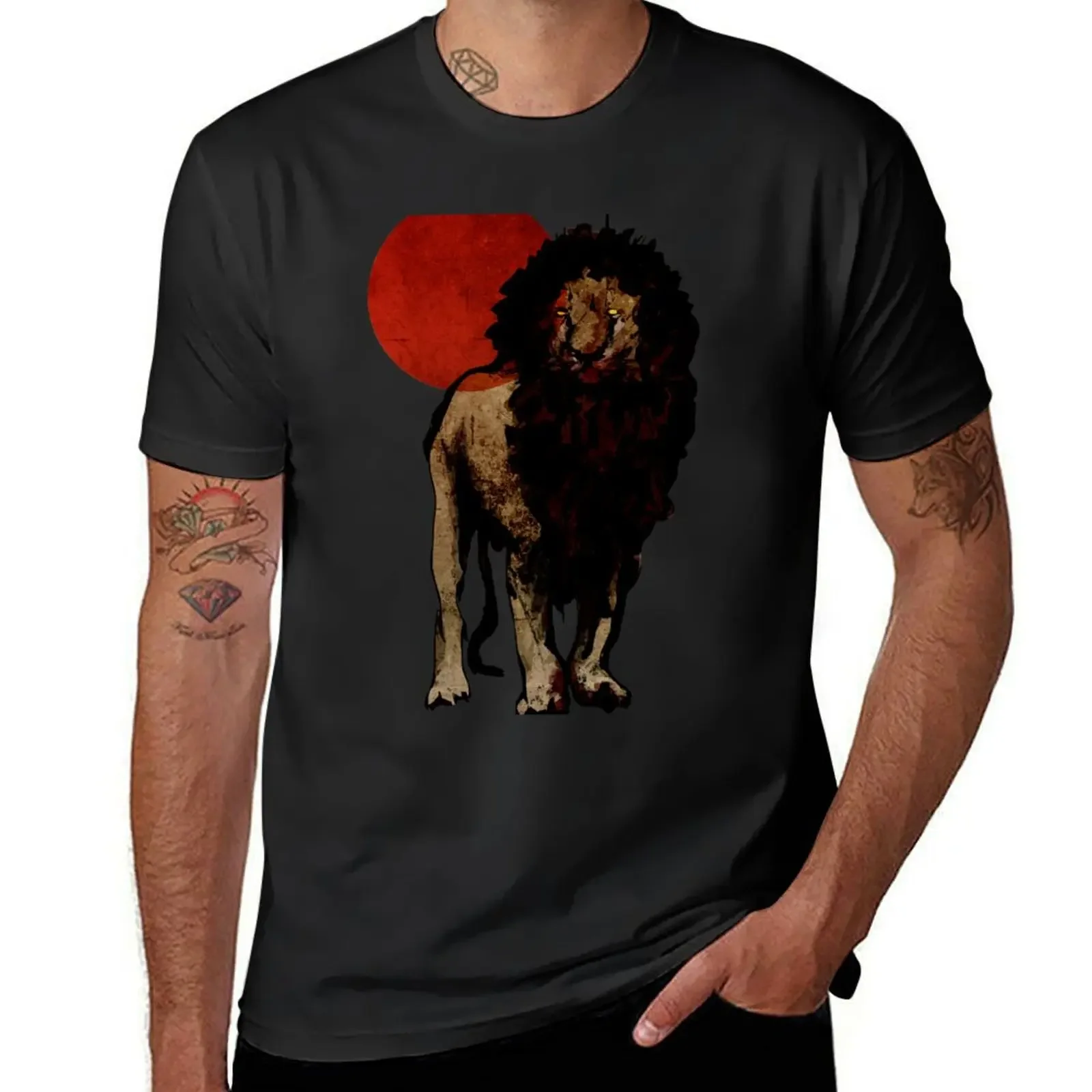 

Футболка с коротким рукавом, кровавая луна, забавная мем, синий архив на заказ для мужчин