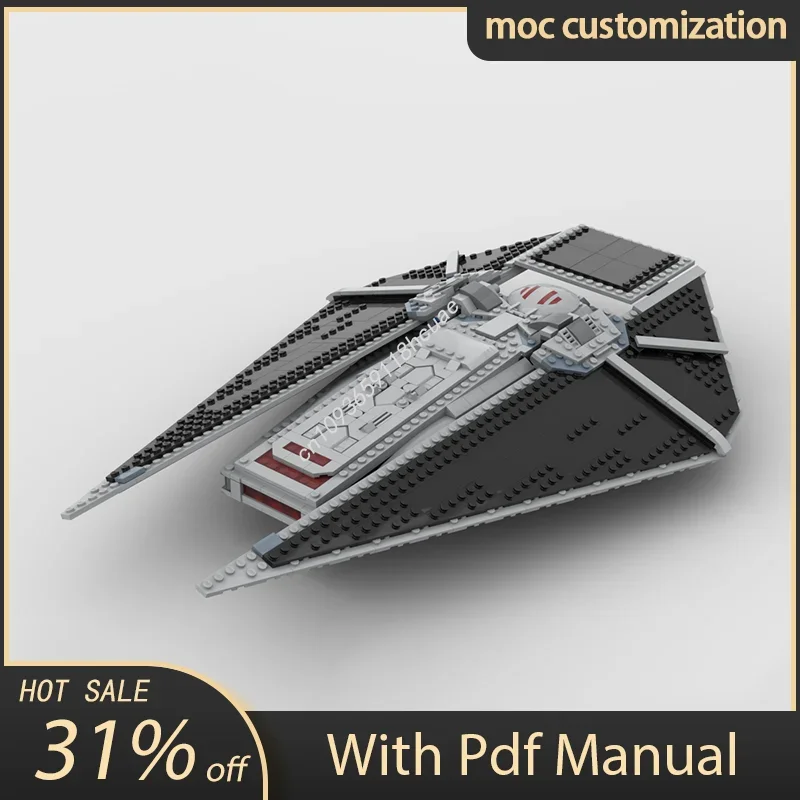 

Конструктор MOC Star Battle TIE Reaper: Модель космического корабля, 787 деталей, развивающая игрушка для самостоятельной сборки, подарок на праздник