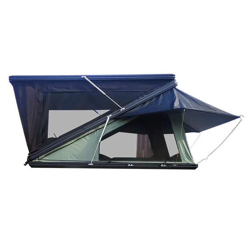 

DrunkenXp Factory Directly Supply New Style Z Shape Aluminum Hard Shell Roof Top Tent Camping Roof Tent