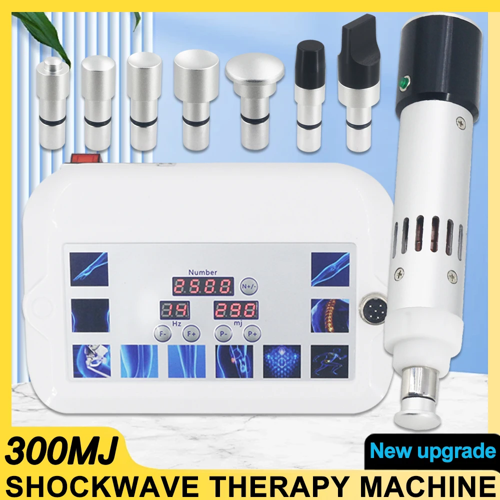 300mj Shockwave Therapy Machine Pain Relief Physiotherapy Shock Wave Muscle Machine Health Body Massager ED Treat