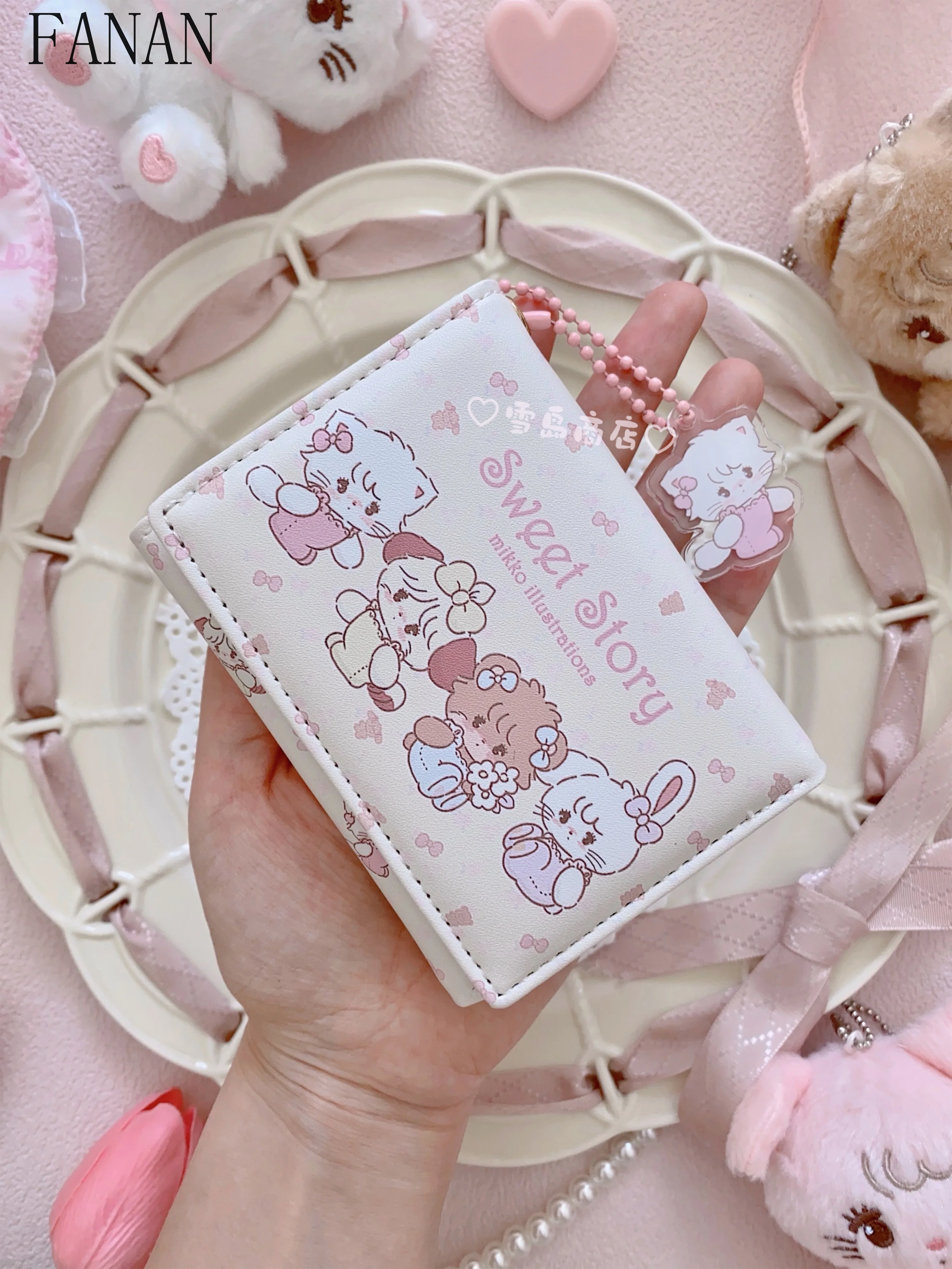 

Women's Wallets Fashion Small Card Bag Multi-card Sweet and Cute Holders Large Capacity Short Wallet Purses for Women