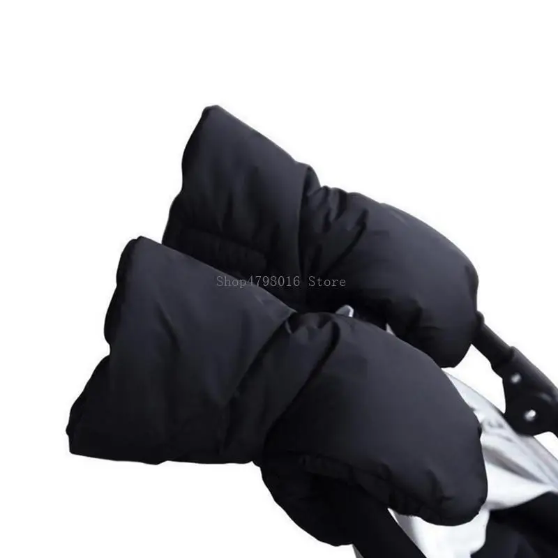

Winter Pram Gloves Pushchair Hand Muff Warm Fur Fleece Pram Mitten Baby Cart Outdoor StrollerGlove