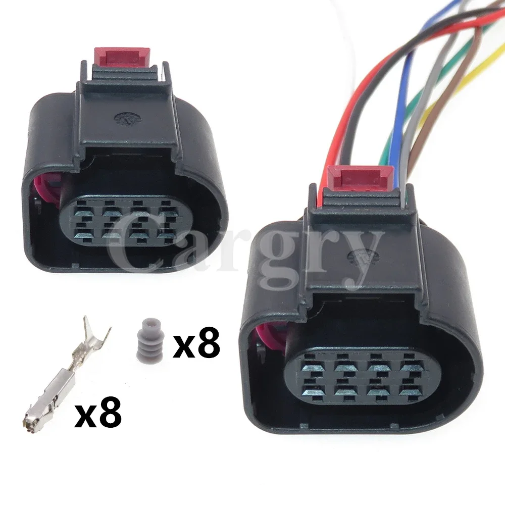 1 Set 8P 4H0973714B Car Lane Change Auxiliary Plug AC Assembly Automobile Wire Harness Socket Auto Waterproof Connectors