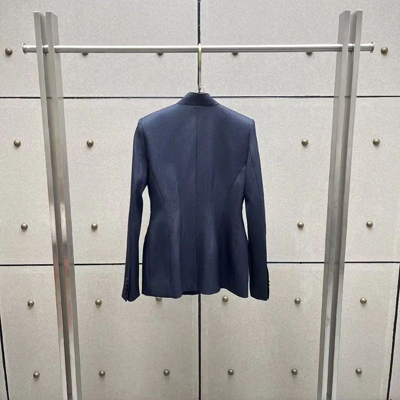2026, New Arrival, Women's Stand-Up Collar Jacket, Casual and Versatile Slim-Fit Four-Pocket Blazer, High-Quality Trench Coat,