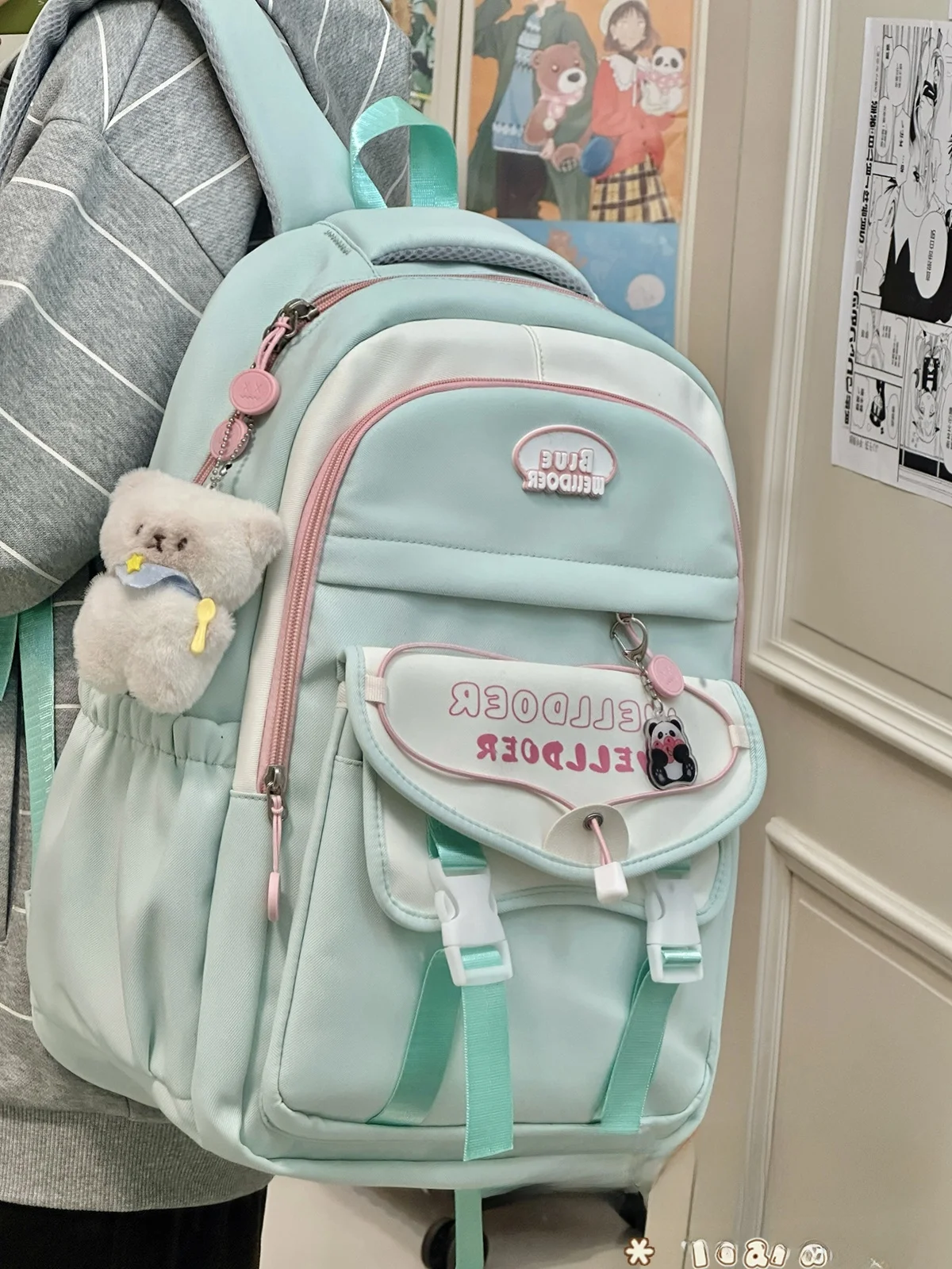 Симпатичная японская школьная сумка Sle, большая емкость, школьница старшеклассницы вместо путешествий, отдыха, двойная сумка на плечо, уменьшающая нагрузка