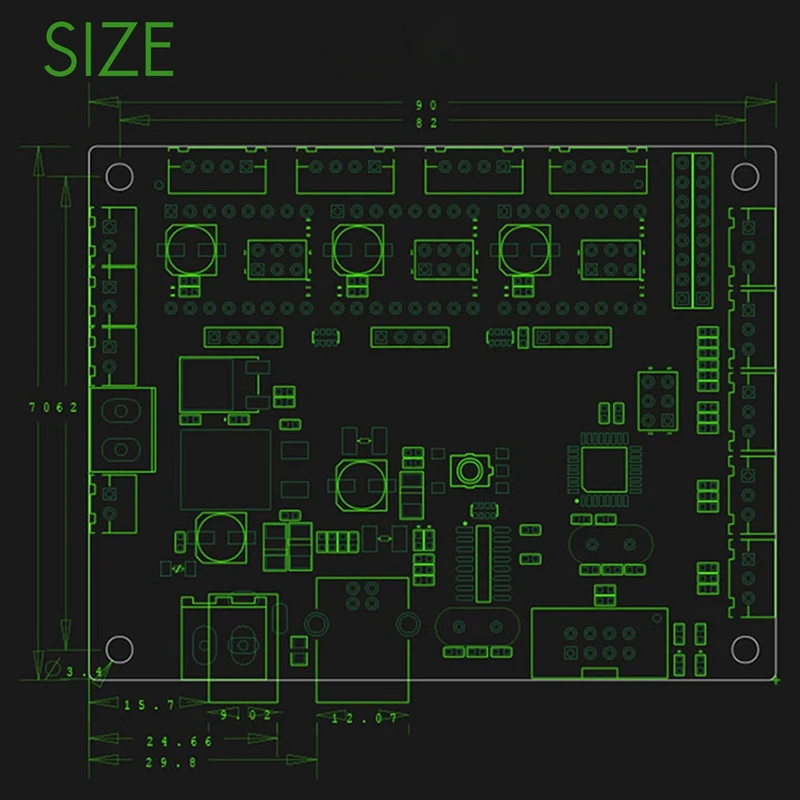 DLC Main Control Board Writing Robot CNC Engraving Machine Engraving Machine GRBL Control Board A328P