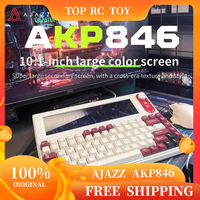 AJAZZ AKP846 Smart Display Mechanical Keyboard 10.1-Inch Color Screen Wired Qmk Programmable Custom Driver Office Game E-Sports