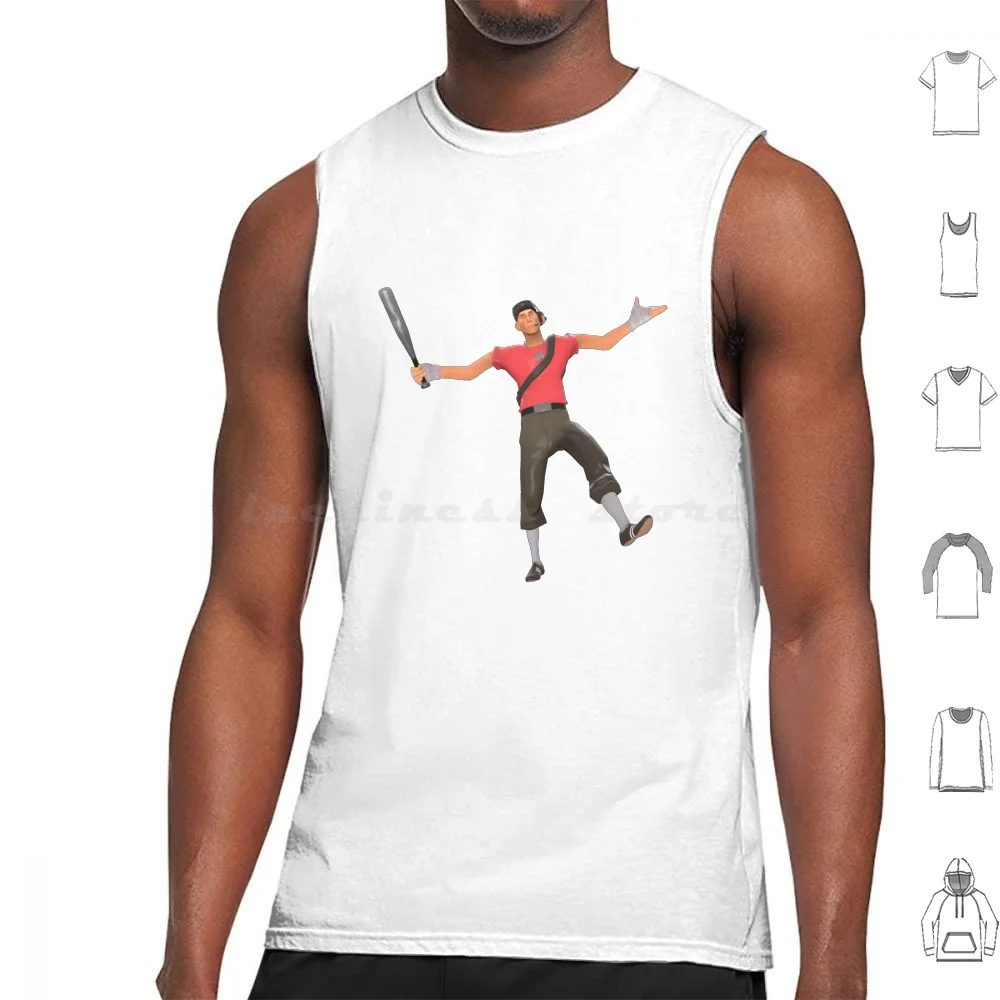 Bonk Tank Tops Print Cotton Tf2 Team Fortress 2 Team Fortress Gaming Game Games Video Games Teamfortress Scout Scattergun