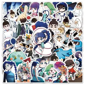 10/50 Buah Gunting Tujuh Stiker Grafiti Stiker Kartun Cina Lucu untuk Ponsel Laptop Cangkir Gitar Stiker Tahan Air Mobil Mainan Anak 6 gunting penjualan terbaik tujuh - №