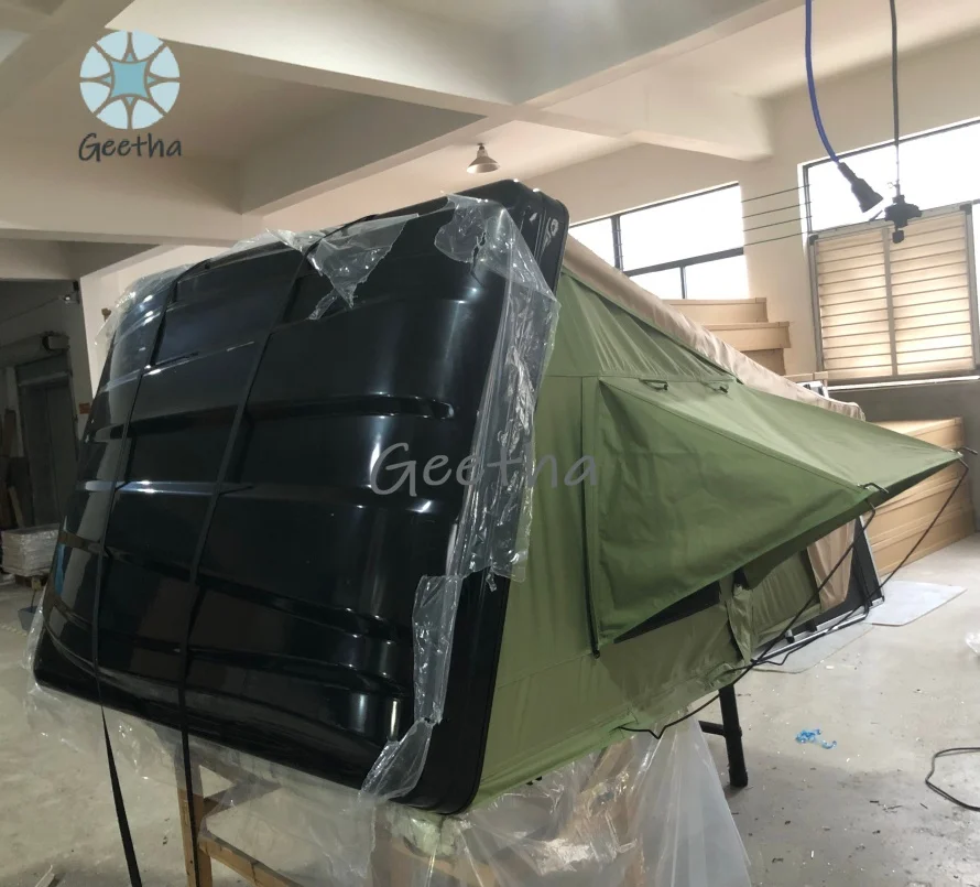 

4 Person Waterproof Large Size Roof Tent Car Roof Top Tent with Annex Hard Shell Roof Top Tent